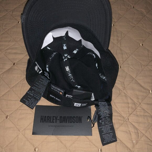 NWT Genuine Harley Davidson Oil 99436-18VM Cap Hat Black L/XL (JCCHDS224) - Picture 8 of 10